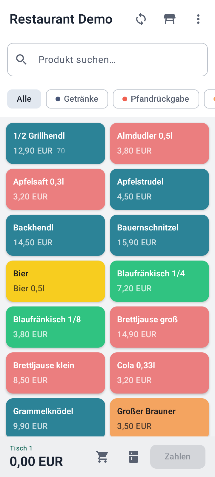 EaglePoS Bestellansicht
