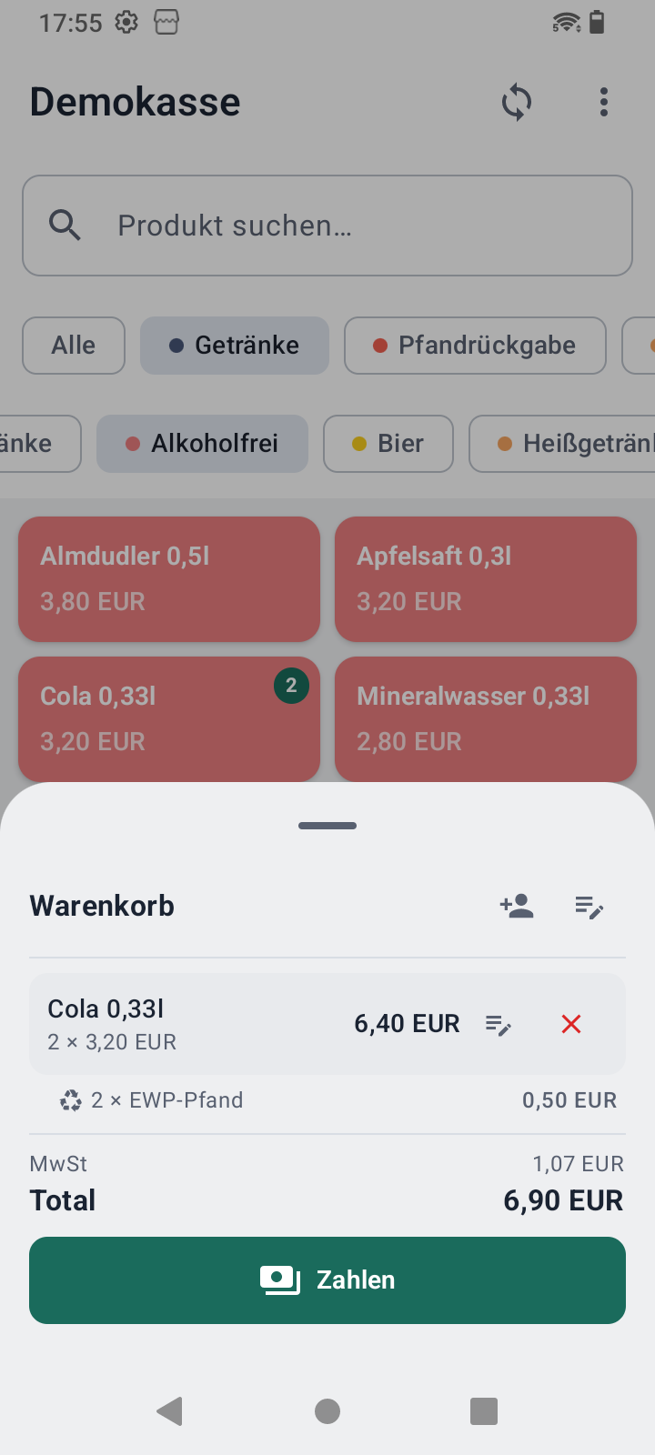 Pfandberechnung
